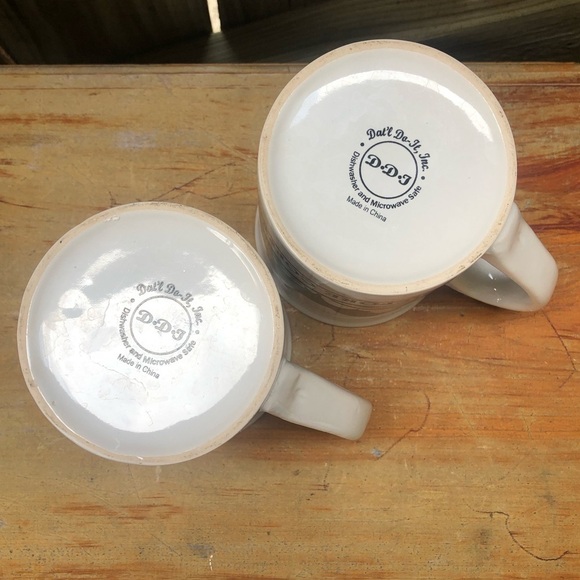 Set of 2 Dat’ Do It Rooster Rooster Before & After Coffee Large 16oz Mugs - Picture 7 of 8